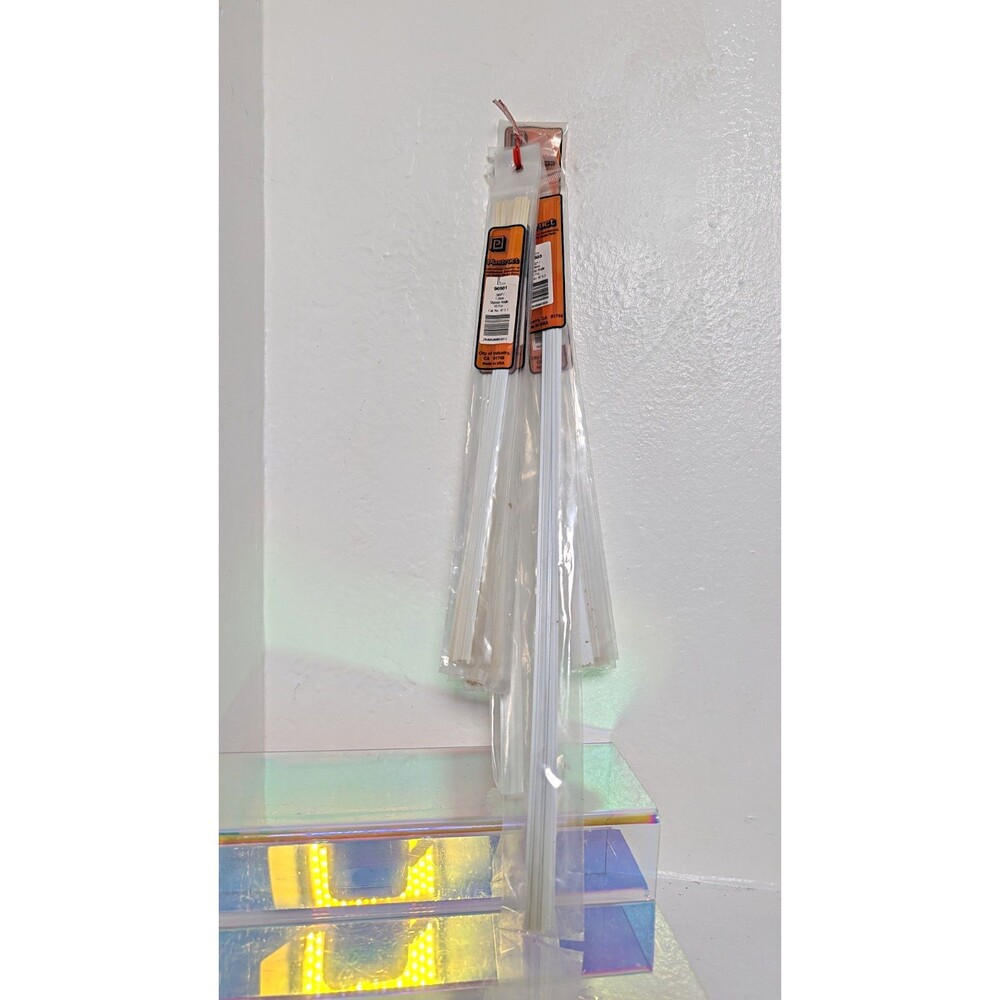 Plastruct 90501 Styrene Cable Ties White Natural 36 in x 1/2 in 10 Pack